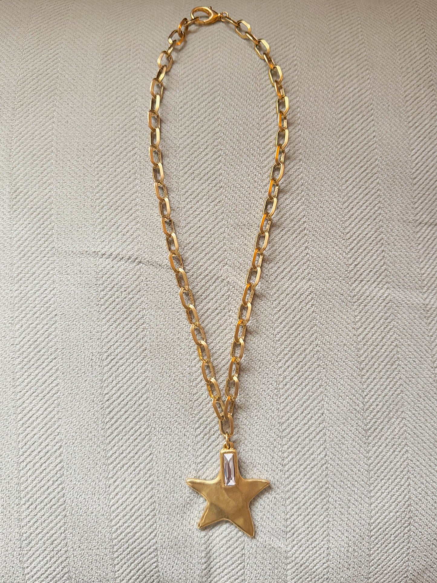 Heart Bezel Necklace - Long