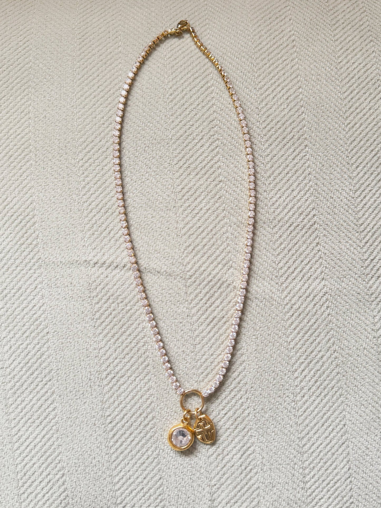 Tennis Charm Necklace