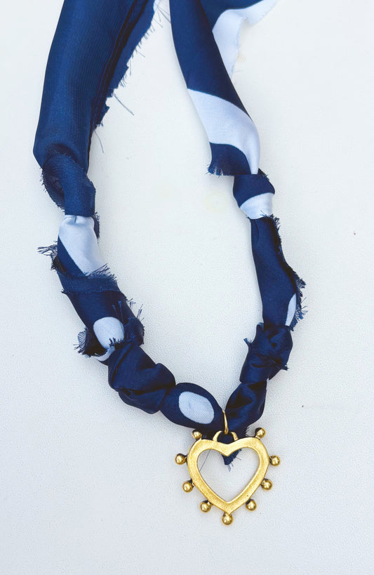 Statement Scarf - Navy