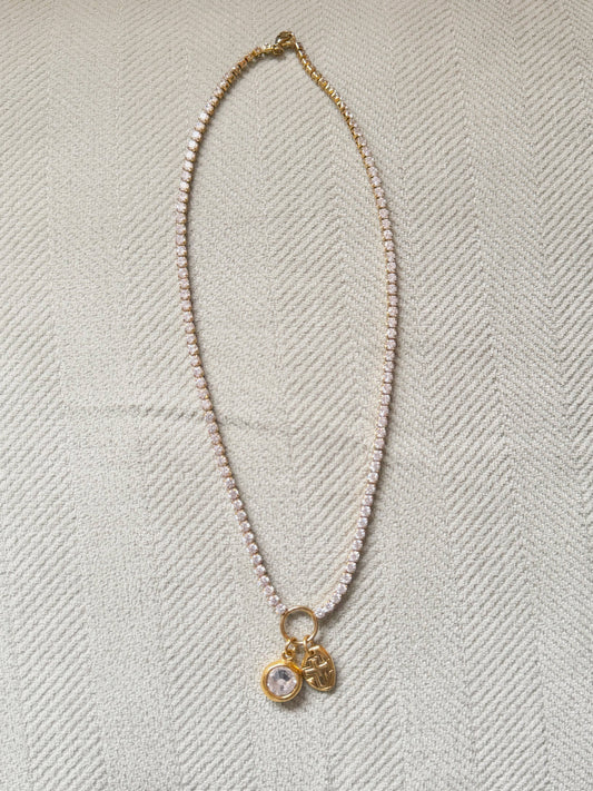 Tennis Charm Necklace